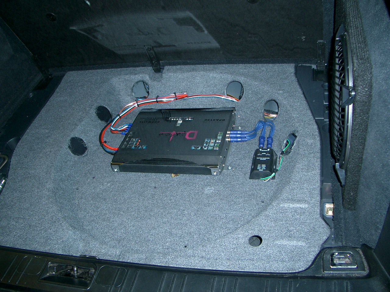 Verstrker in der Radmulde